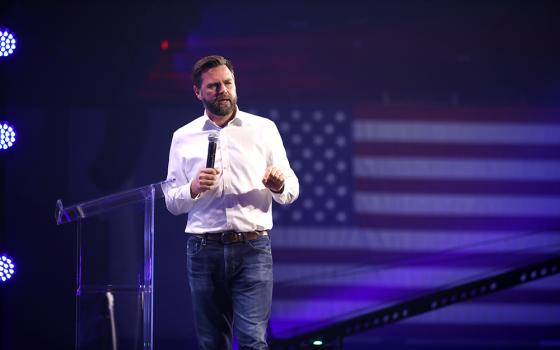 Sen. J.D. Vance, R-Ohio, speaks with attendees at the 2023 Turning Point Action Conference at the Palm Beach County Convention Center in West Palm Beach, Florida. (Wikimedia Commons/Gage Skidmore)